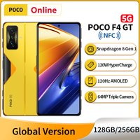 Oryginalny POCO F4 GT 5G 128GB / 256GB Snapdragon 8 Gen 1 Octa Core 120W HyperCharge 6.67 ''120Hz ekran NFC 5G telefon komórkowy 1